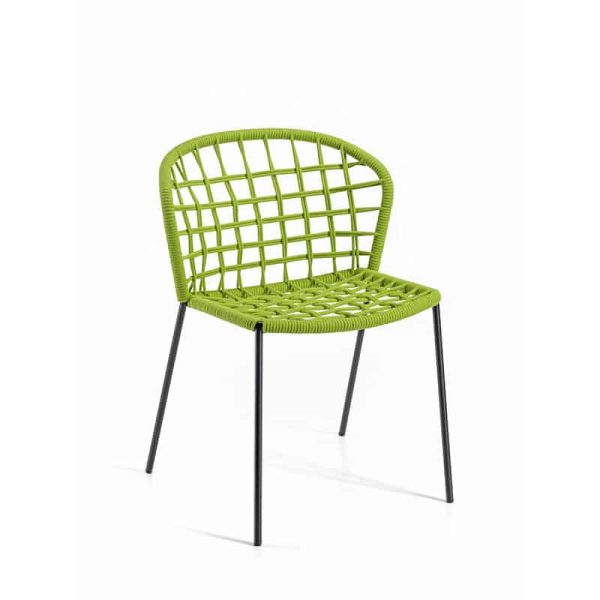 Sanela Outside Side Chair DeFrae Contract Furniture 107 Green