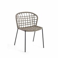 Sanela Outside Side Chair DeFrae Contract Furniture 109 Mineral Grey