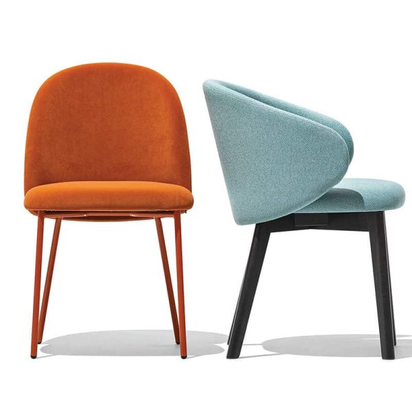 Tuka Armchair Connubia by Calligaris DeFrae Contract Furniture With Side Chair