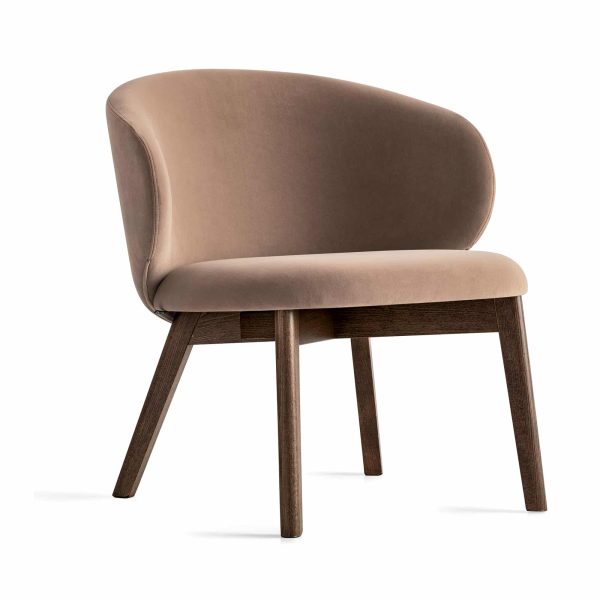 Tuka Lounge Chairs Connubia by Calligaris DeFrae Contract Furniture Wooden Legs