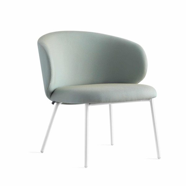 Tuka Lounge Metal Armchair Connubia by Calligaris DeFrae Contract Furniture Sage