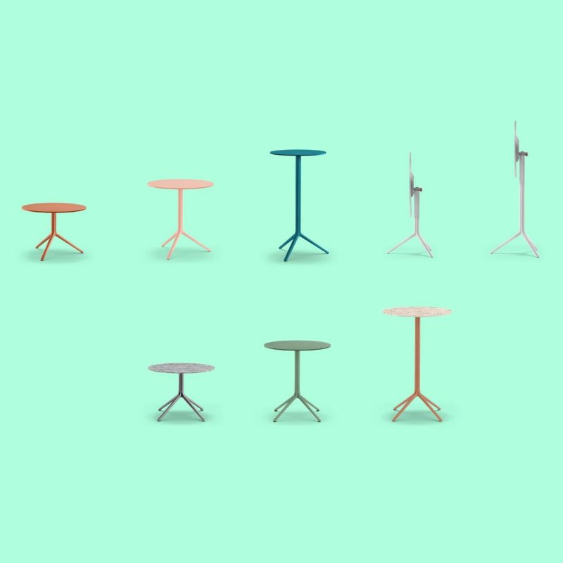 Elliot Range Of Table Bases Pedrali at DeFrae Contract Furniture