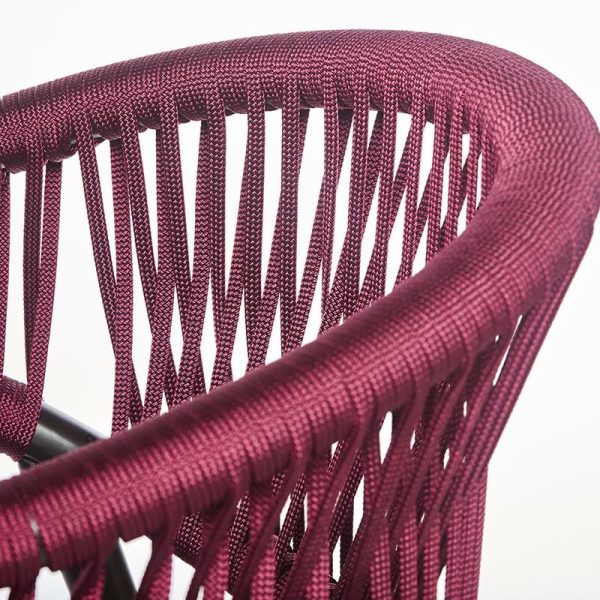 Umami Genova Rope Armchair DeFrae Contract Furniture Weave Genova Close Up