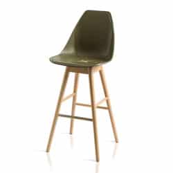 X Stool Wooden Frame DeFrae Contract Furniture Natual