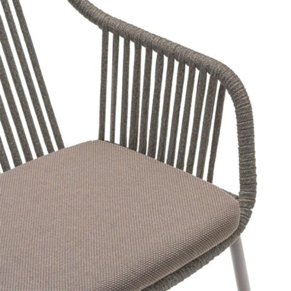 Babila twist 2795 Armchair With Rope Detail Pedrali at DeFrae Contract Furniture Seat Close Up