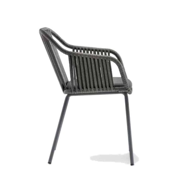 Babila twist 2795 Armchair With Rope Detail Pedrali at DeFrae Contract Furniture Side View