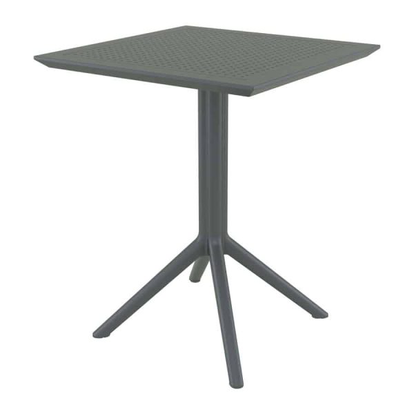 Sky Flip Top Folding Table Anthracite DeFrae Contract Furniture