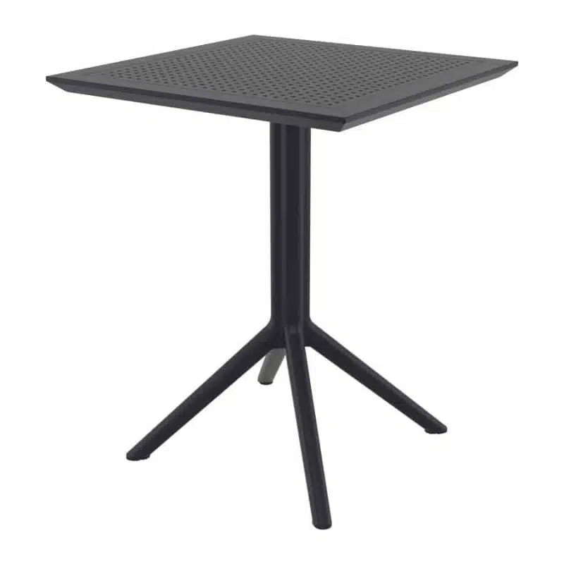 Sky Flip Top Folding Table Black DeFrae Contract Furniture