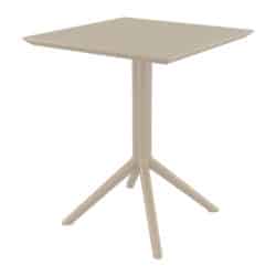 Sky Flip Top Folding Table Taupe DeFrae Contract Furniture 2