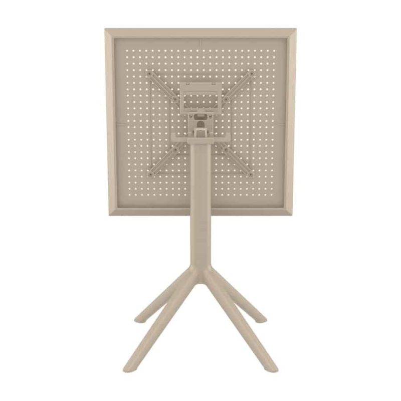 Sky Flip Top Folding Table Taupe DeFrae Contract Furniture 3