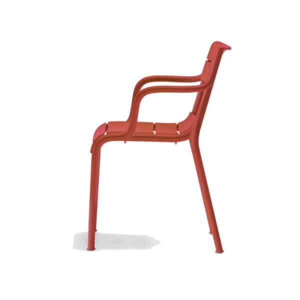 Souvenir Armchair Outdoor Restaurant Bar Chair by Pedrali at DeFrae Contract Furniture Red