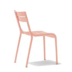Souvenir Side Chair Outdoor Restaurant Bar Chair by Pedrali at DeFrae Contract Furniture Baby Pink