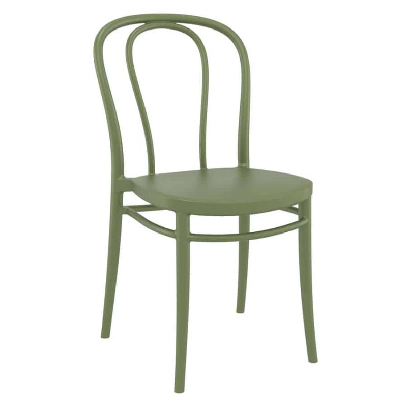 Victoria Side Chair For Outdoor Use Green DeFrae Contract Furniture Outdoor restaurant, bar, coffee shop or cafe chairs