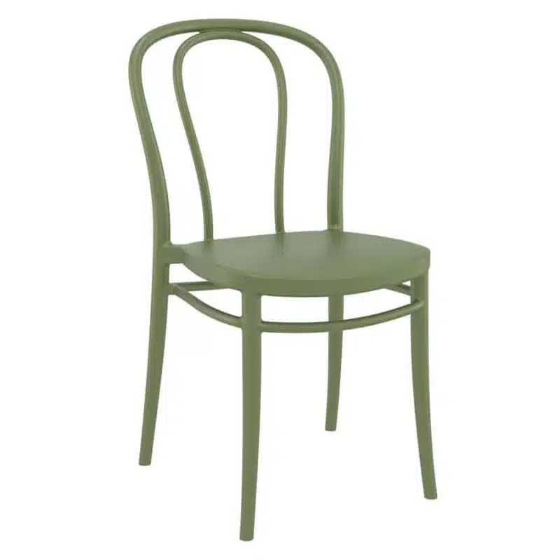 Victoria Side Chair For Outdoor Use Green DeFrae Contract Furniture Outdoor restaurant, bar, coffee shop or cafe chairs