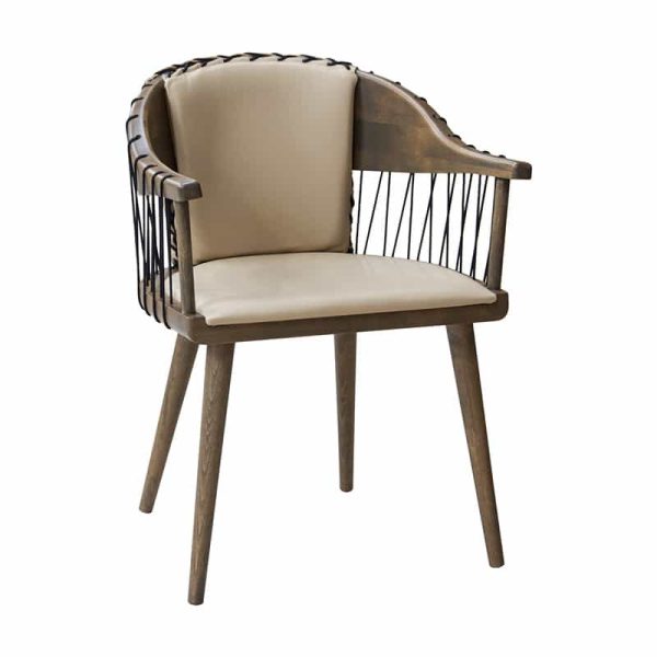 Inn Armchair from DeFrae Contract Furniture With String Back