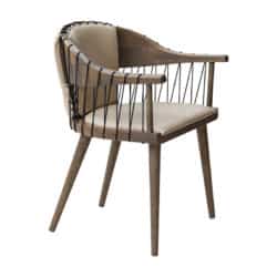 Inn Armchair from DeFrae Contract Furniture With String Back