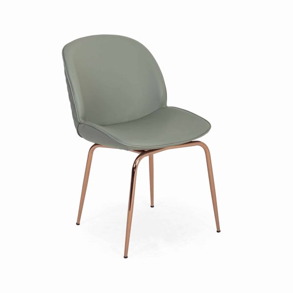 Bayonne Side Chair DeFrae Contract Furniture Copper Frame