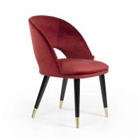 Enzo Side Chair Half Moon Back DeFrae Contract Furniture Restaurant Chair