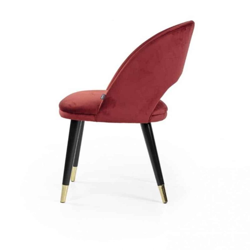 Enzo Side Chair Half Moon Back DeFrae Contract Furniture Restaurant Chair