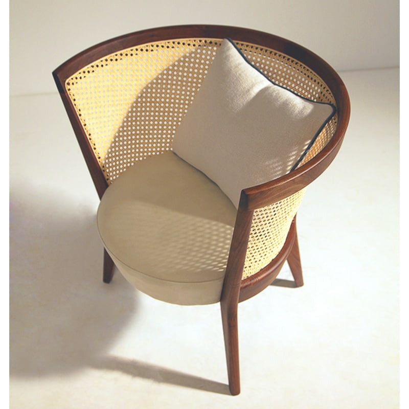 Dalila Lounge Chair Rattan Cane DeFrae Contract Furntiture