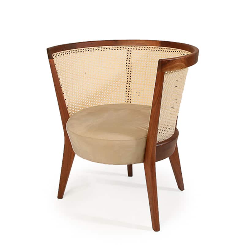 Dalila Lounge Chair Rattan Cane DeFrae Contract Furntiture
