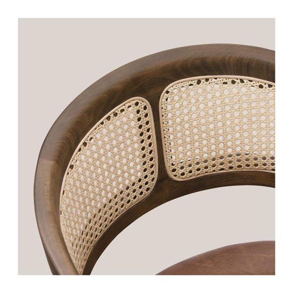Florente Armchair with cane back from DeFrae Contract Furniture Close Up