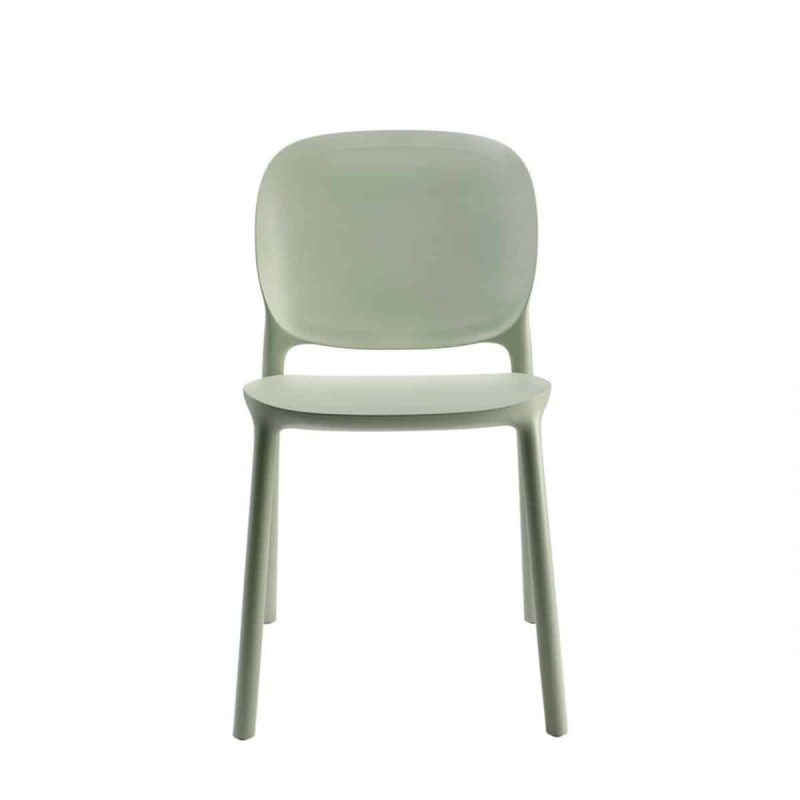 Hug Side Chair 2380 Sage Green 58 from DeFrae Contract Furniture Front View