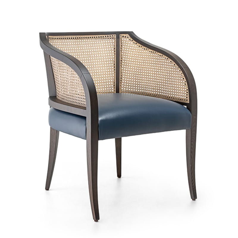 Serena Rattan Lounge Chair DeFrae Contract Furniture Cane