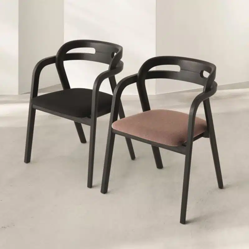 Genea Armchair for restaurants DeFrae Contract Furniture Black
