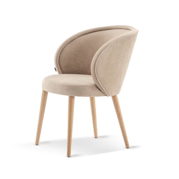 Luna Dining Armchair Wooden Legs DeFrae Contract Furniture Restaurant Chair
