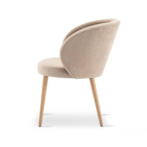 Luna Dining Armchair Wooden Legs DeFrae Contract Furniture Restaurant Chair