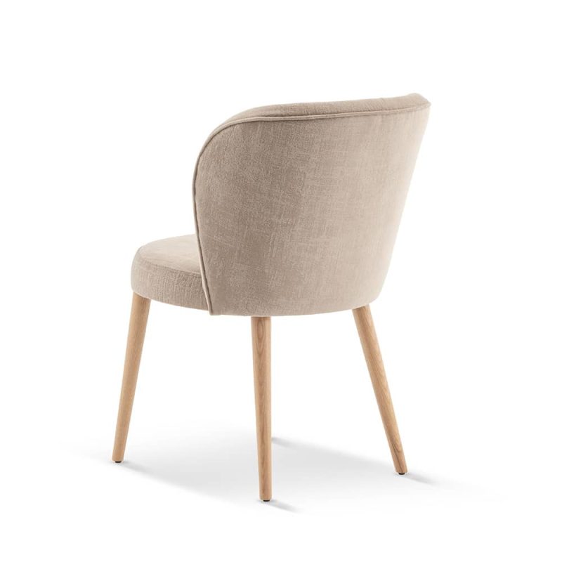 Luna Dining side chair Wooden Legs DeFrae Contract Furniture Restaurant Chair