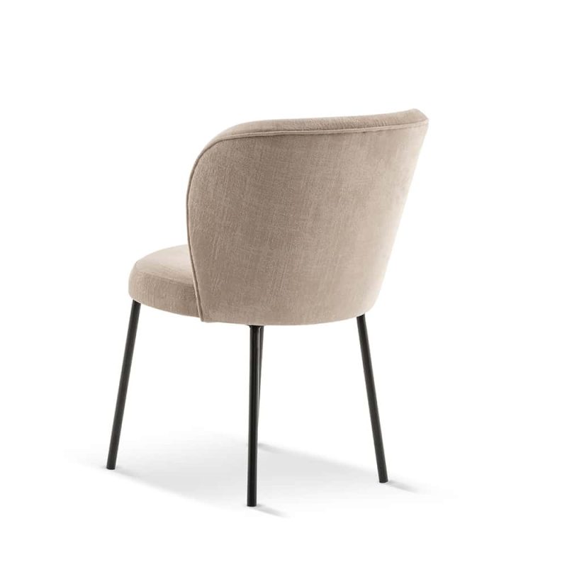 Luna Side Chair Metal Legs DeFrae Contract Furniture Restaurant Chair