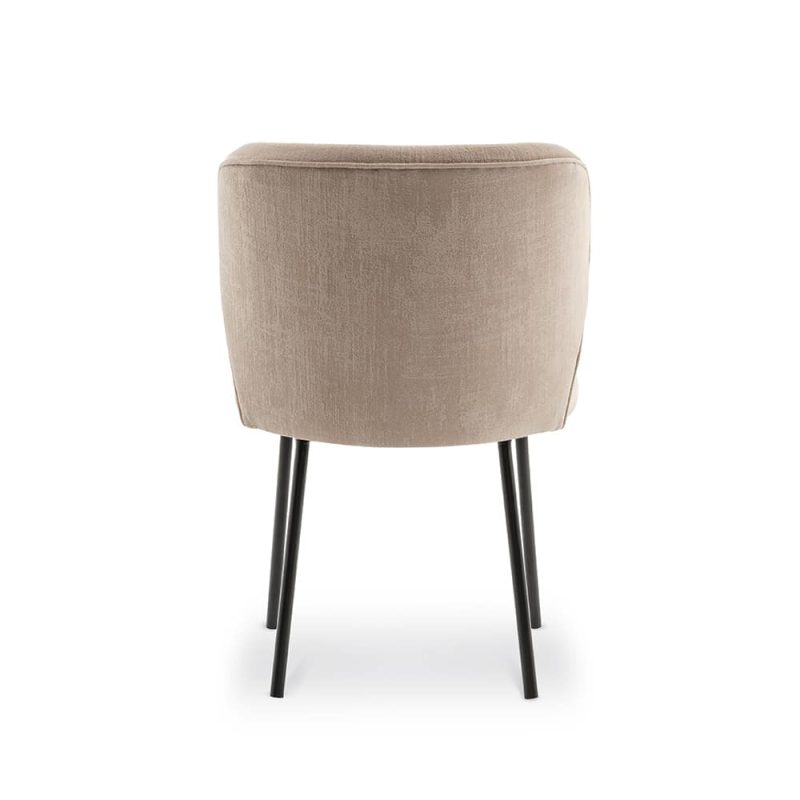 Luna Side Chair Metal Legs DeFrae Contract Furniture Restaurant Chair