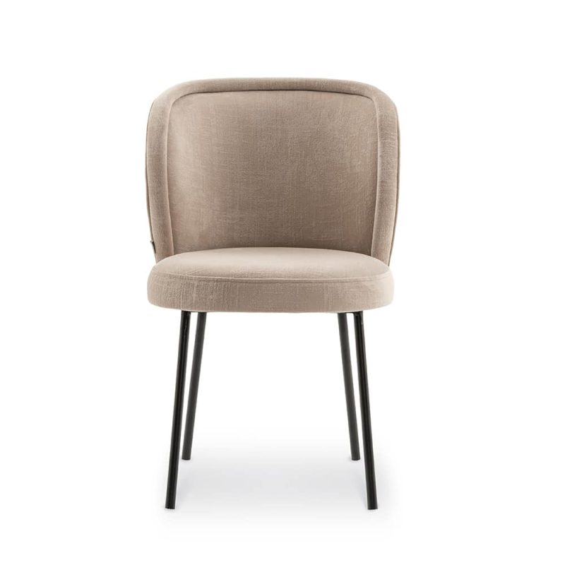 Luna Side Chair Metal Legs DeFrae Contract Furniture Restaurant Chair