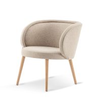 Luna Wood Accent Lounge chair by DeFrae Contract Furniture for your restaurant, bar, coffee shop or hotel.