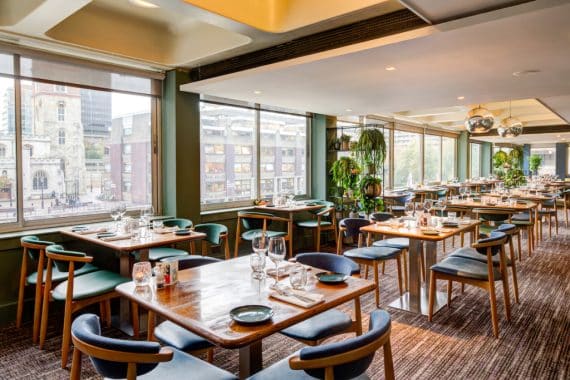 Barbican Brasserie by Searcys Restaurant Furniture by DeFrae Contract Furniture