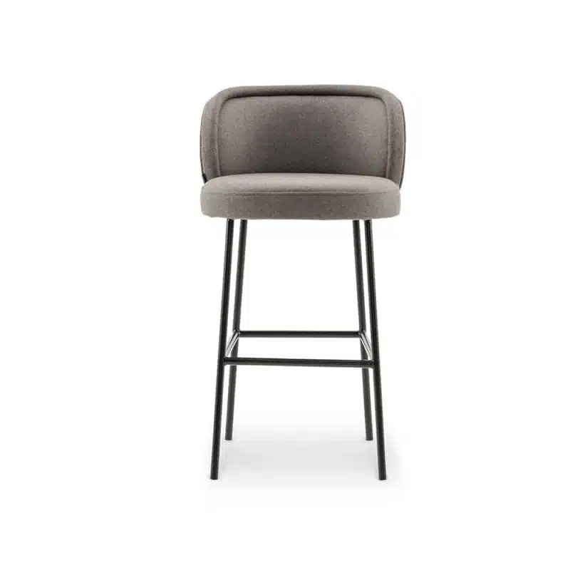 Luna Bar Stool Metal Legs DeFrae Contract Furniture