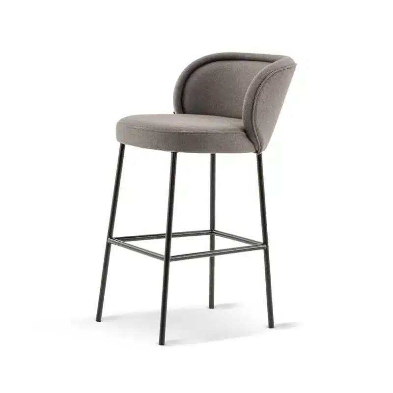 Luna Bar Stool Metal Legs DeFrae Contract Furniture