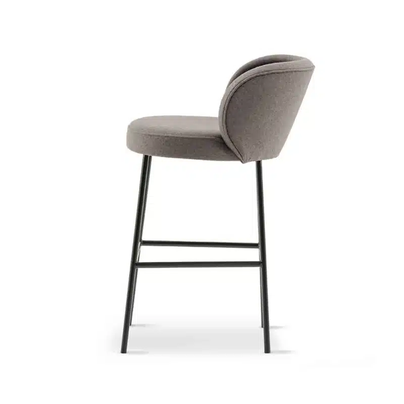 Luna Bar Stool Metal Legs DeFrae Contract Furniture