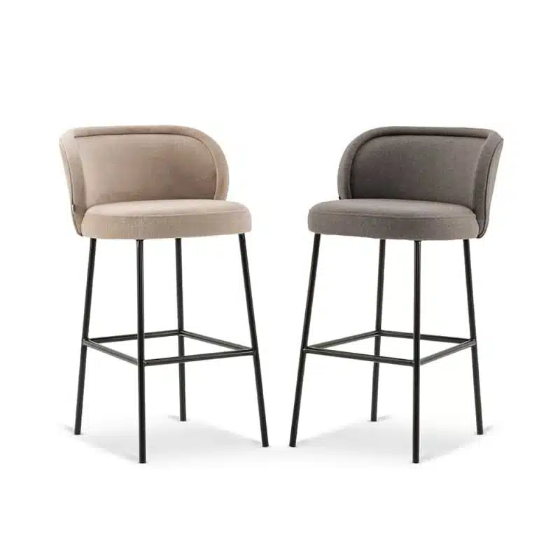 Luna Bar Stool Metal Legs DeFrae Contract Furniture