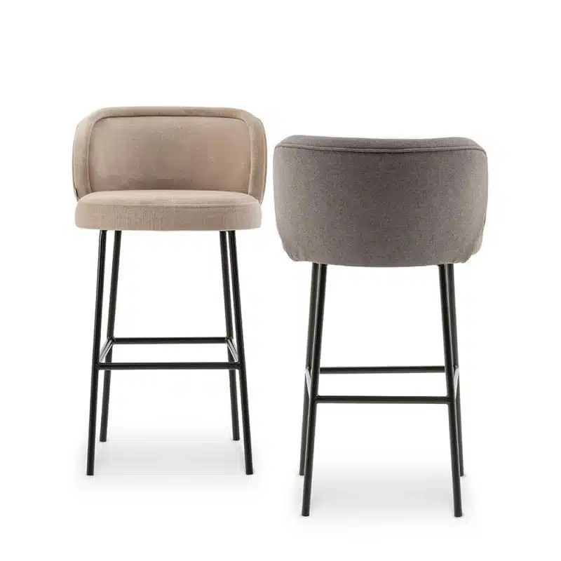 Luna Bar Stool Metal Legs DeFrae Contract Furniture