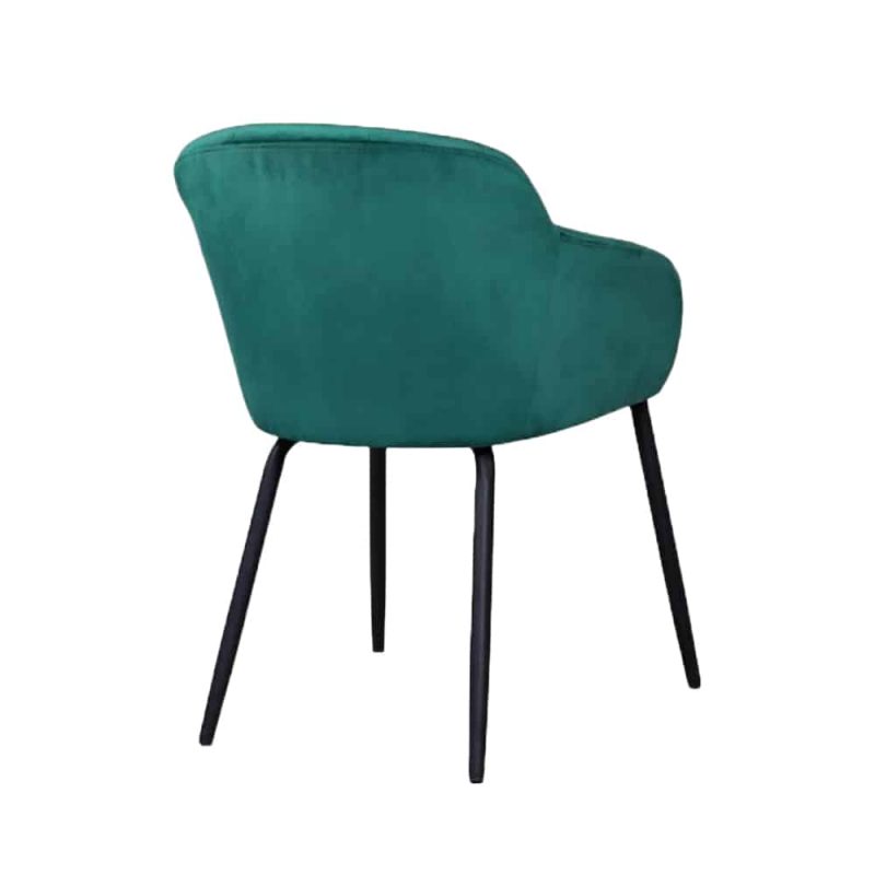 Malia Armchair Metal Legs DeFrae Contract Furniture Button Back