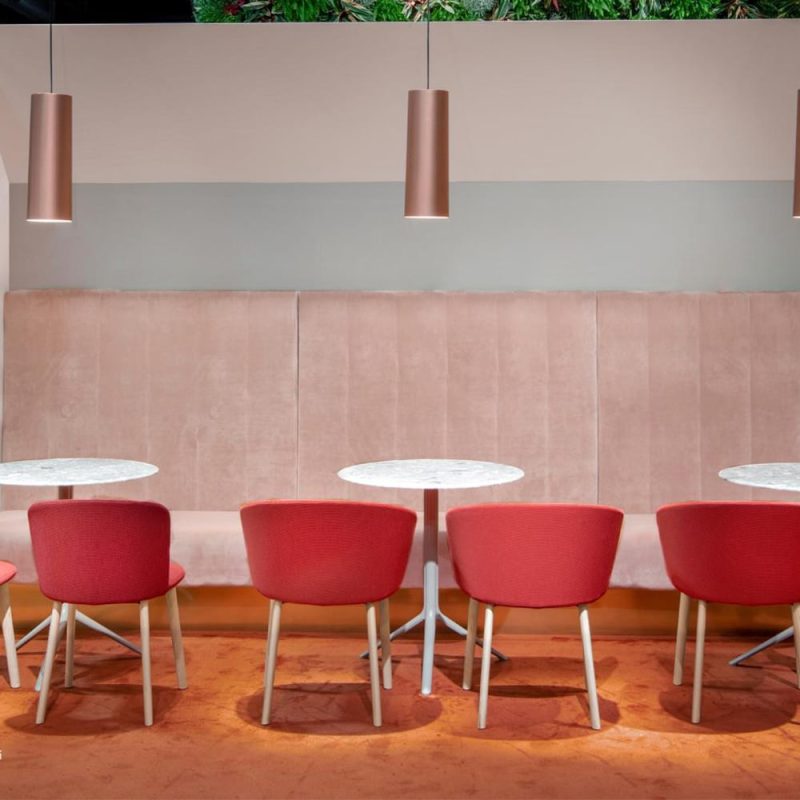 Stone Composite Marble Tabletops Pedrali at DeFrae Contract Furniture