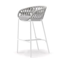 Tahiti Bar Stool DeFrae Contract Furniture with rope back detail for your restaurant bar coffee shop hotel or poolside areas