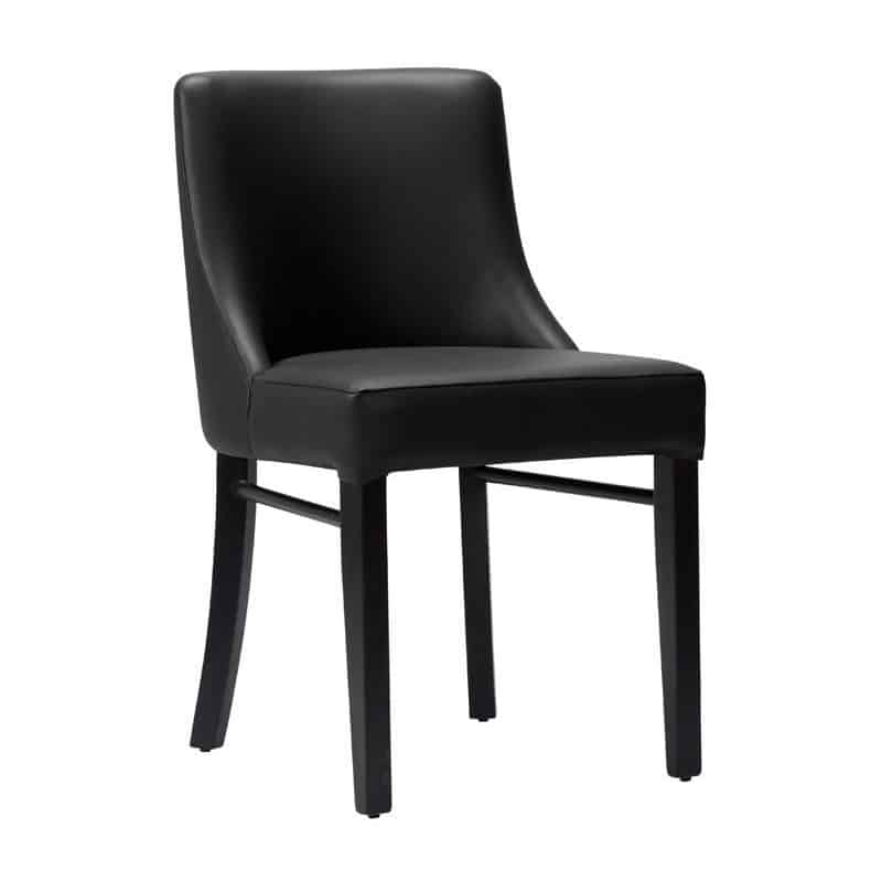 Meran Side Chair Veneto Black Faux Wenge DeFrae Contract Furniture