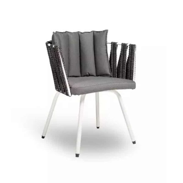 Anthea Chair with thick rope back Outdoor restaurant and bar chair DeFrae