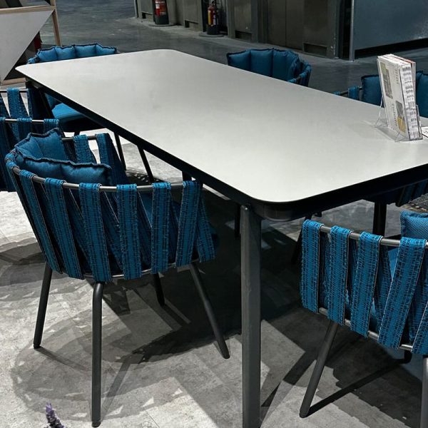 Anthea Chair with thick rope back Outdoor restaurant and bar chair DeFrae