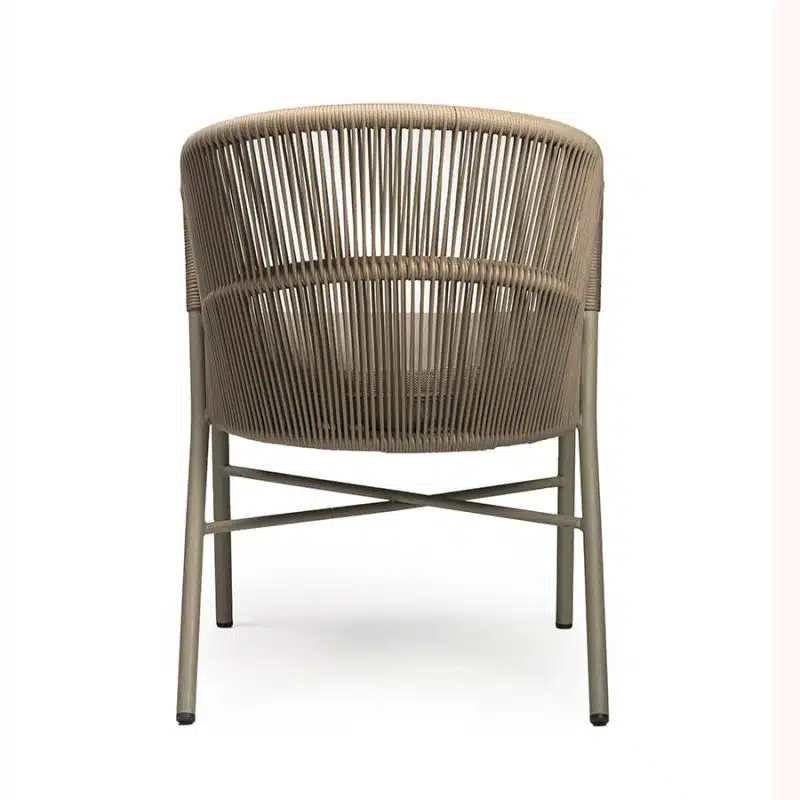 Nabi Outside Chair Natural Rope Weave Chair Restaurant DeFrae Contract Furniture