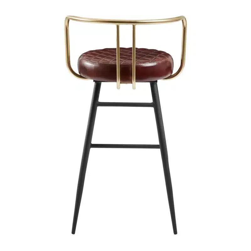 Aulenti Cocktail Bar Stool Claret Red at DeFrae Contract Furniture